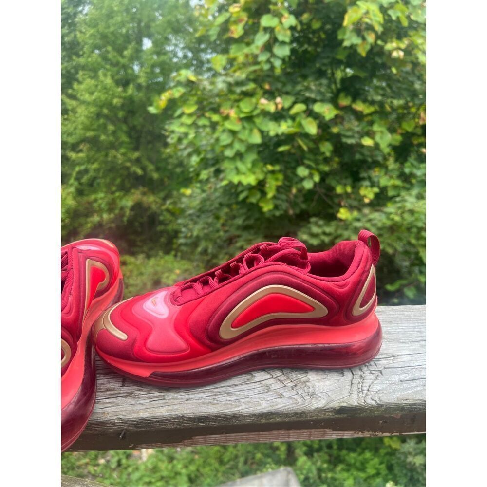 Nike Air Max 720 (GS) AQ3195-600 Team Crimson Red Sz 7 Youth - Picture 5 of 8